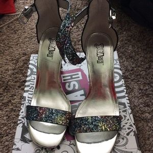 Glittery Princess Heeled Sandals